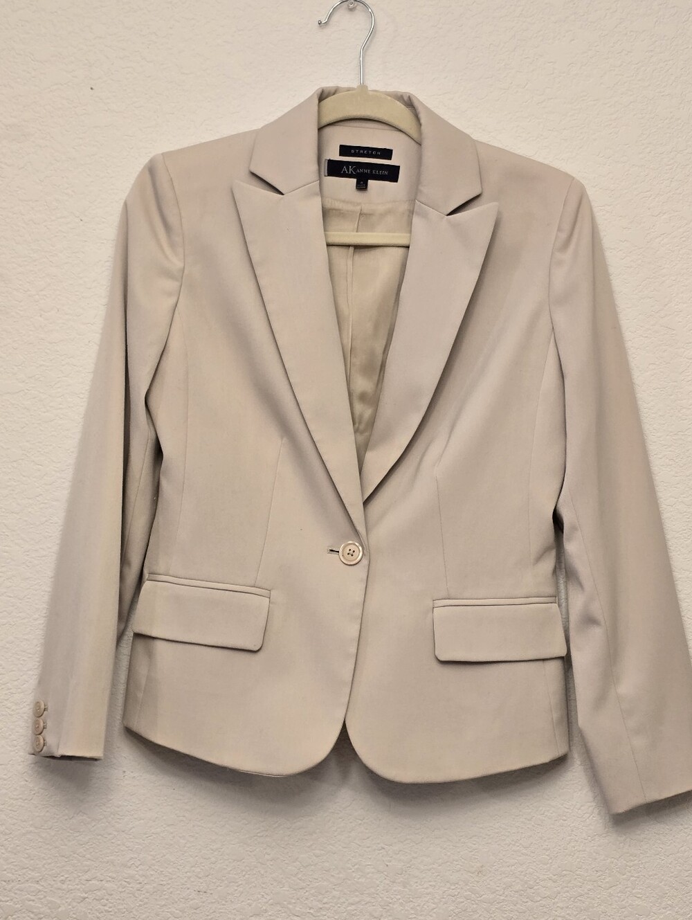 Anne Klein Women's Cream Basie Blazer Jacket